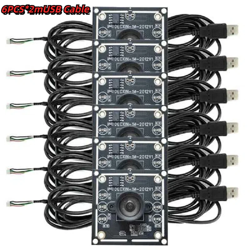 3 Stuks 100 Graden Camera Module 1mp Ov9732 1280X720 Usb Gratis Driver Handmatige Focus, Met 2 Meter Kabel Voor Winxp/7/8/10