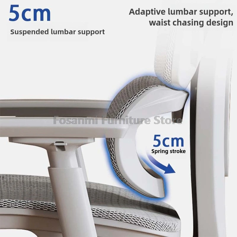 Ergonomic Office Chair with Lumbar Support Breathable Mesh Reclining Home Gamer Desk Chair Gaming Computer Chairs with Headrest