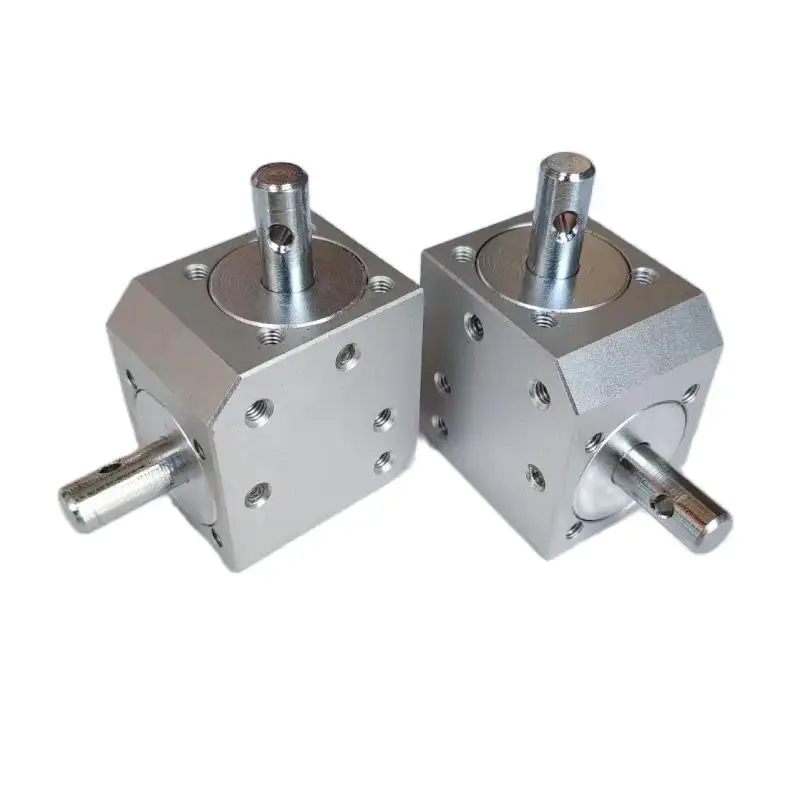 New Right angle conical bevel gearbox right angle commutator device speed ratio 1:1 double 8MM shaft