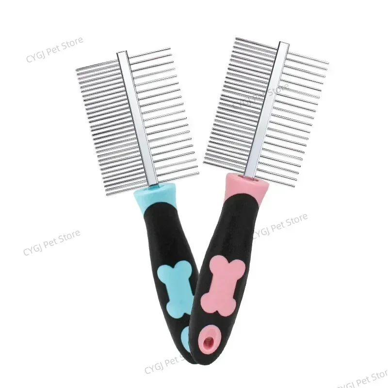 Dog Comb for Fleas Ticks Removal Tools Stainless Steel Grooming Brush for Matted Long Short Hair Mascotas Cepillo Para Perro