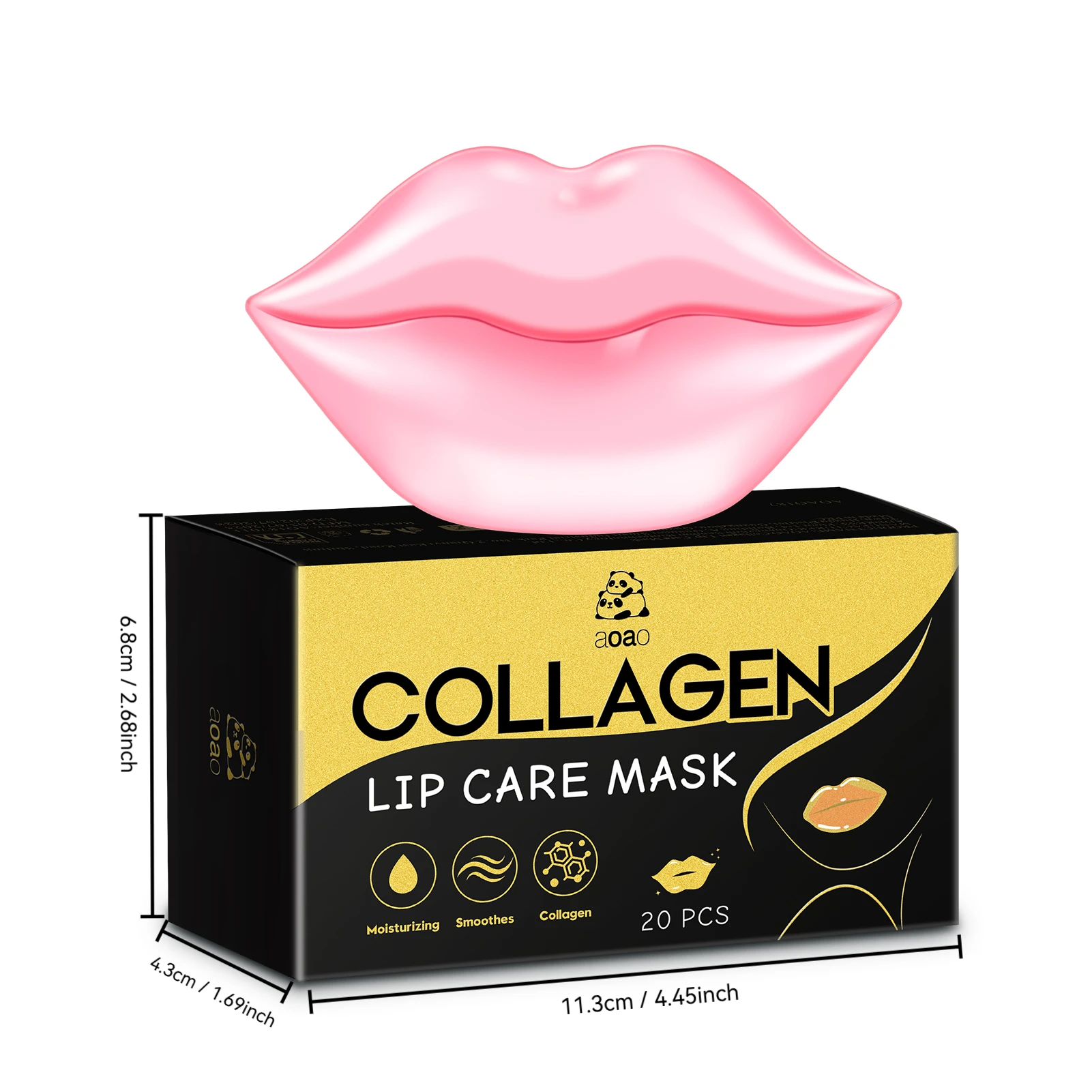 قناع الشفاه بحمض الهيالورونيك لترطيب الشفاه المغذي والترطيب مع رائحة الورد لمنع التشققات. #2