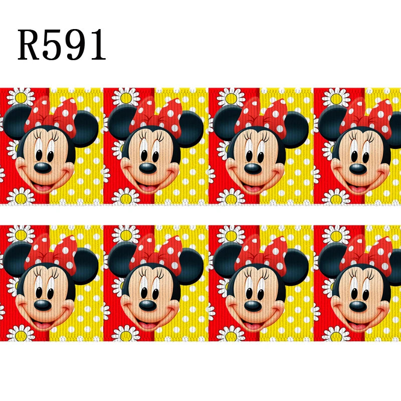 50 yard Cartoon character 7/8inch 1inch 1.5inch 2inch 3inch printed cute princess grosgrain ribbon R591