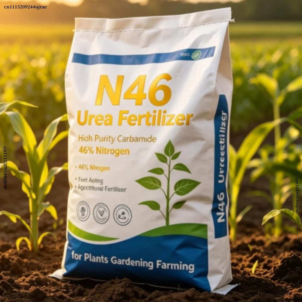 N46 Urea Fertilizer, High Purity Carbamide 46% Nitrogen Fast Acting Agricultural Fertilizer for Plants Gardening Farming