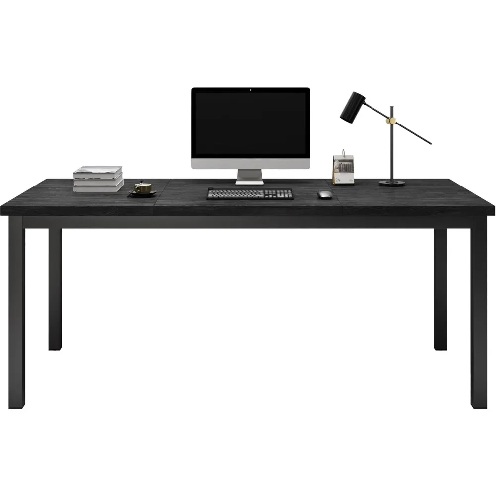 

Large Computer Desk, Gaming Computer Desk with A Modern Design, Office Computer Desk at Home, Perfect for Office Work, Black