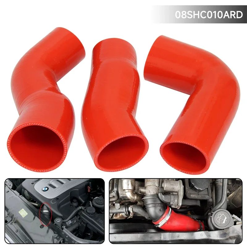 Silicone Intercooler Turbo Pipe Hose Fits  For BMW E60 E61 5 SERIES 530d 525d 03-10  Black/Blue/Red