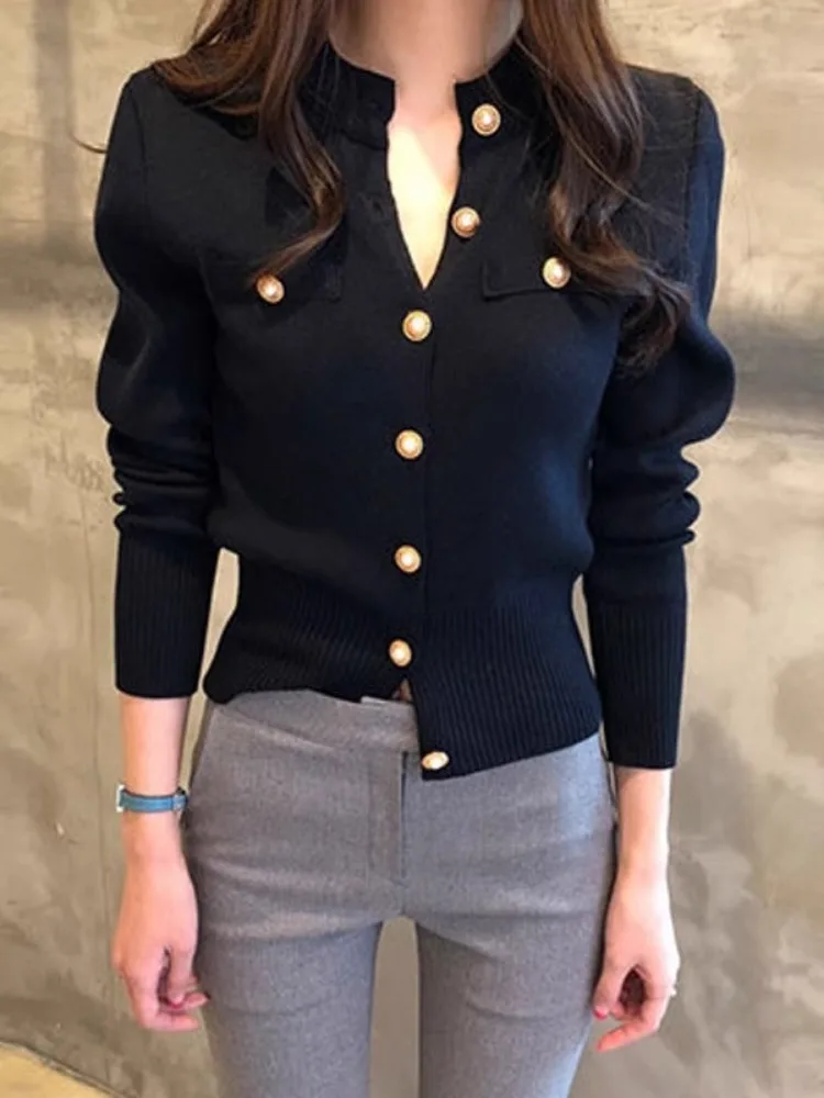 Chaqueta de Tweed Azul Marino para Mujer, Estilo Europeo Otoñal, Vintage, a Cuadros, con Botones, Lazo Decorativo, Plisada, Estilo Kpop, Artística, Multicolor