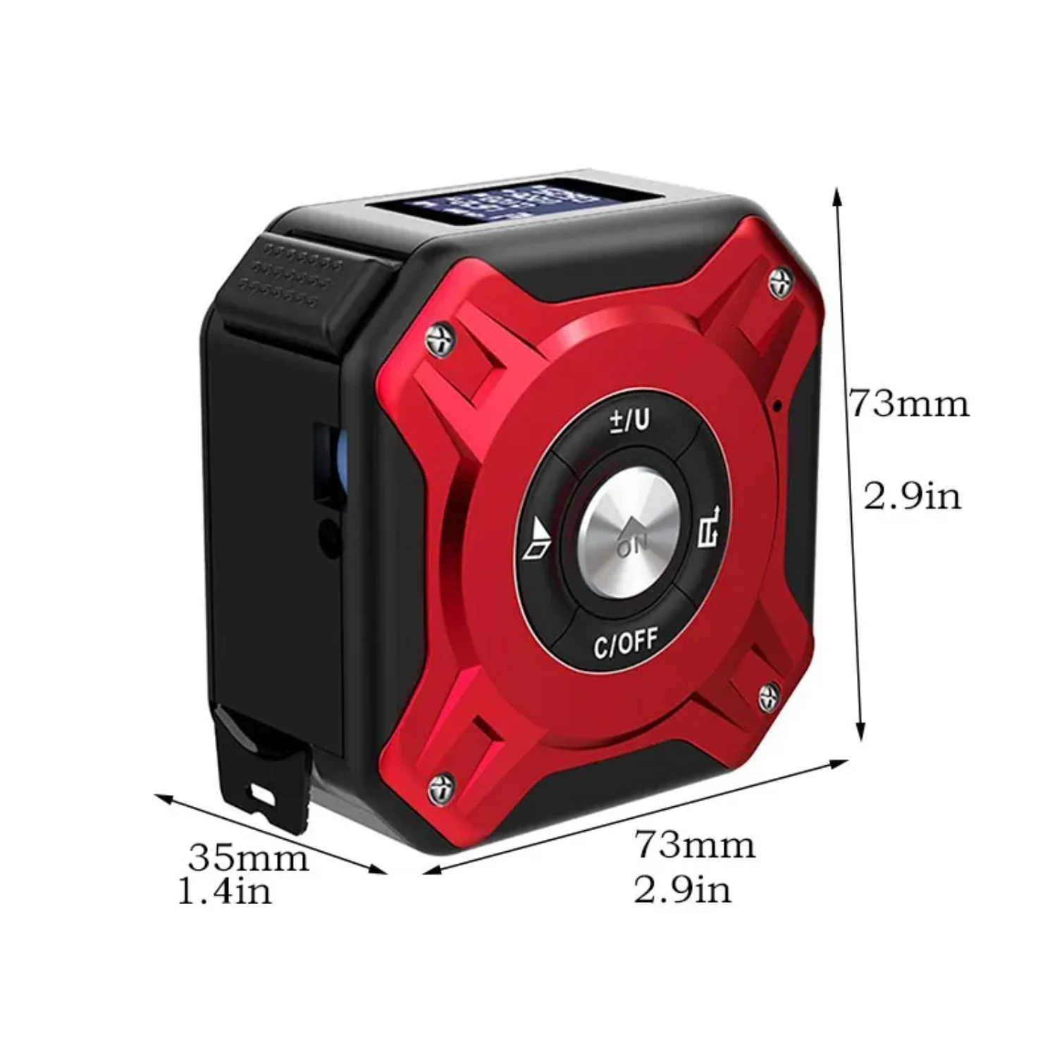 1pc High Precision Laser Tape Measure: 3-in-1 Digital Rangefinder Steel Tape