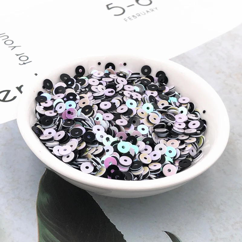 1000 pz/5 g/pacco 4mm AB colori Mix Match Paillettes in PVC per artigianato Paillettes cucito decorazione accessorio fai da te lentejuacao Para Coser