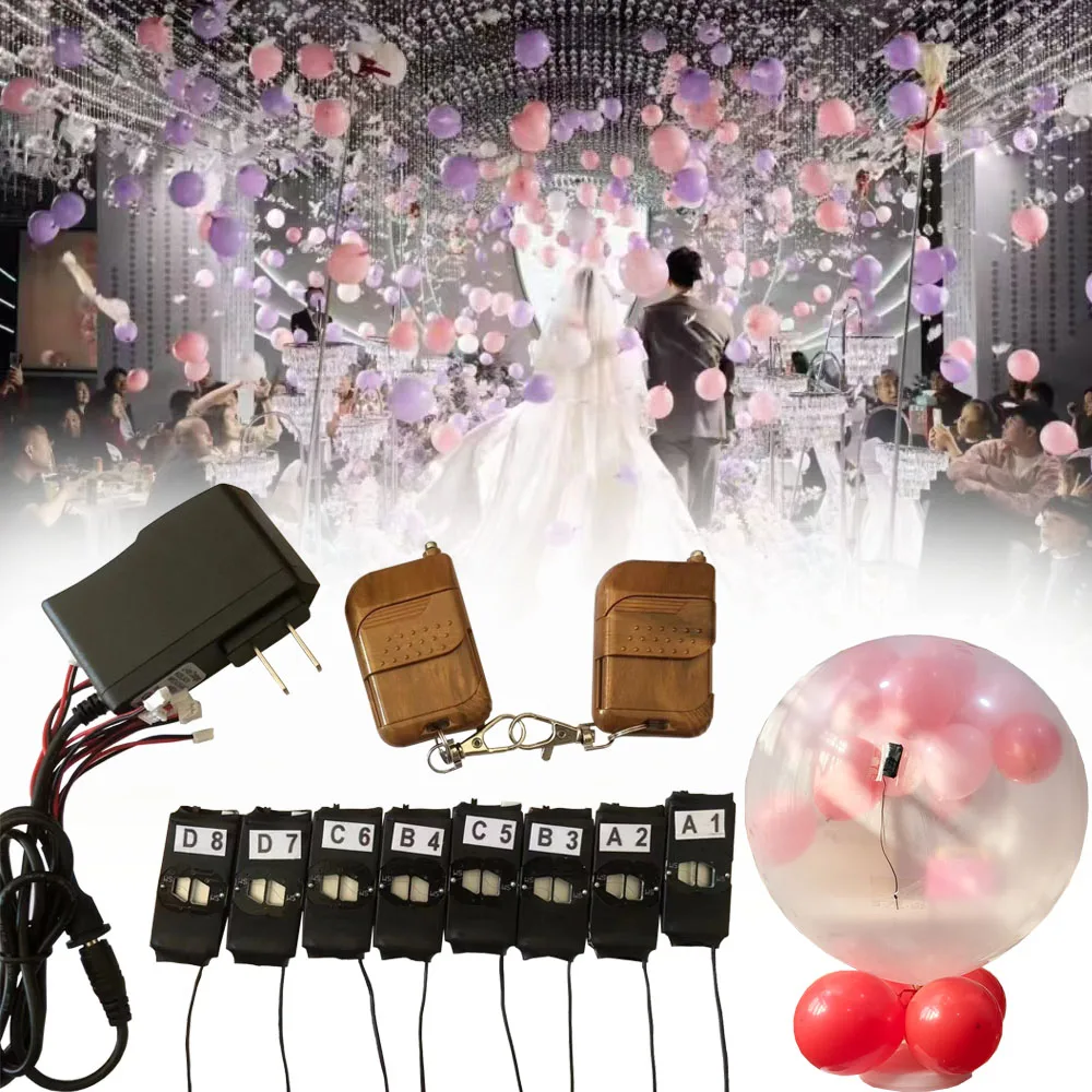 

4-30 Cues Remote Control Balloons Kit For Exploding Blaster Balloon Machine Bride Wedding Birthday Decorations