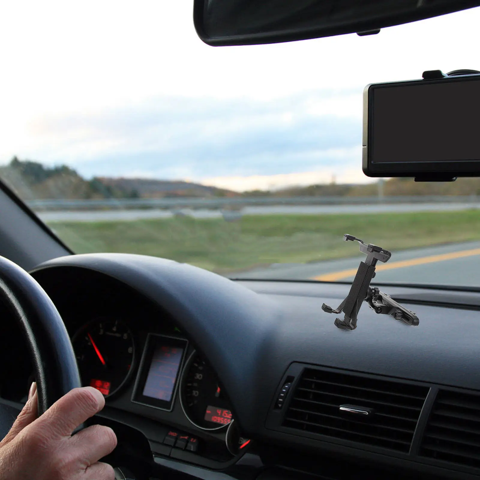 Car Headrest Holder Tablet Rotatable Stable Adjustable Mount for Back Seat Road Interior Accessories Cell Phone Holder