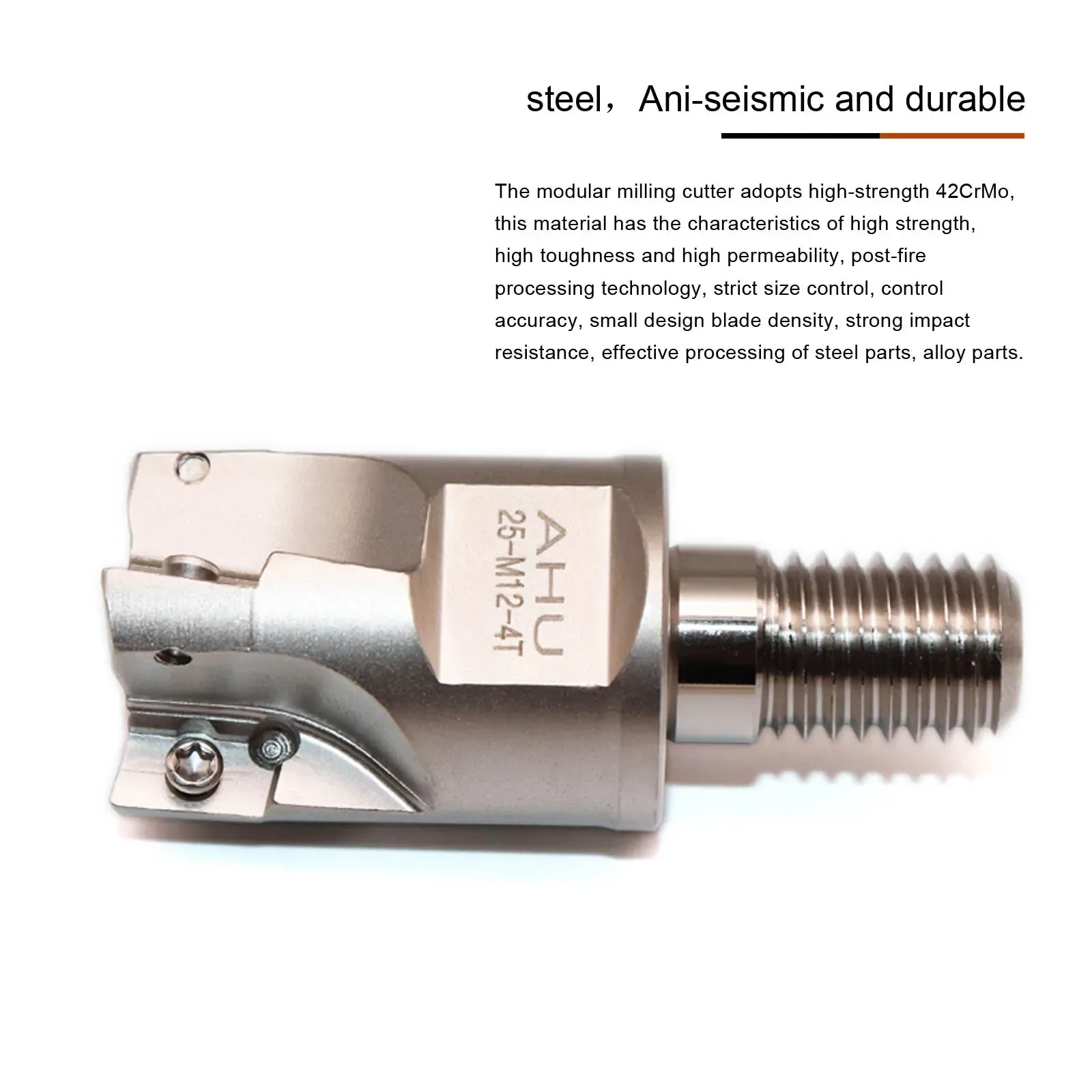 AHU Modular Type Screwed Connection Milling Cutter Anti-seismic Lock Tooth Thread Head Fit Insert JDMT1003 JDMT1505