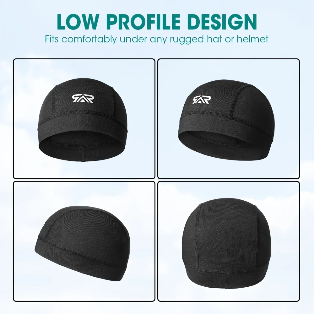 قطعتان من قبعة جمجمة رياضية خفيفة الوزن بلون سادة قابلة للتنفس في الهواء الطلق للرجال والنساء