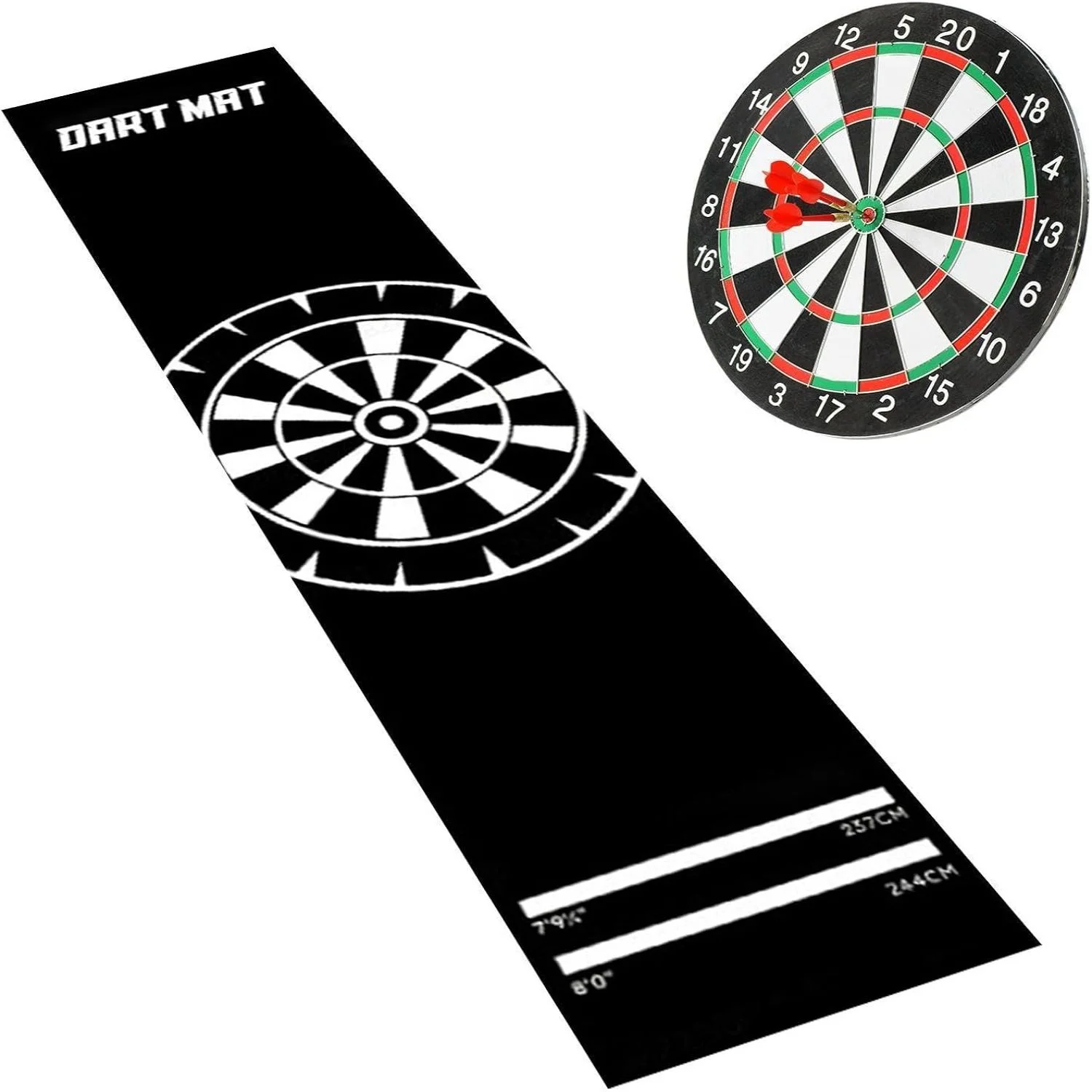 VIKAMA Standard Distance Marked Dart Runner Mat Anti-slip Durable Washable Floor Mat Game Room Carpet Home Decoration - view 6