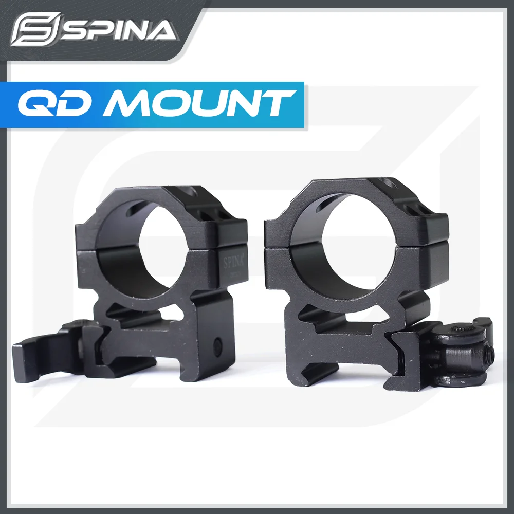 Quick Release 1 Pair Universal Tactical QD Scope Mount 25.4MM Picatinny Rail Rings Riflescope Mounts  Hunting Accessories