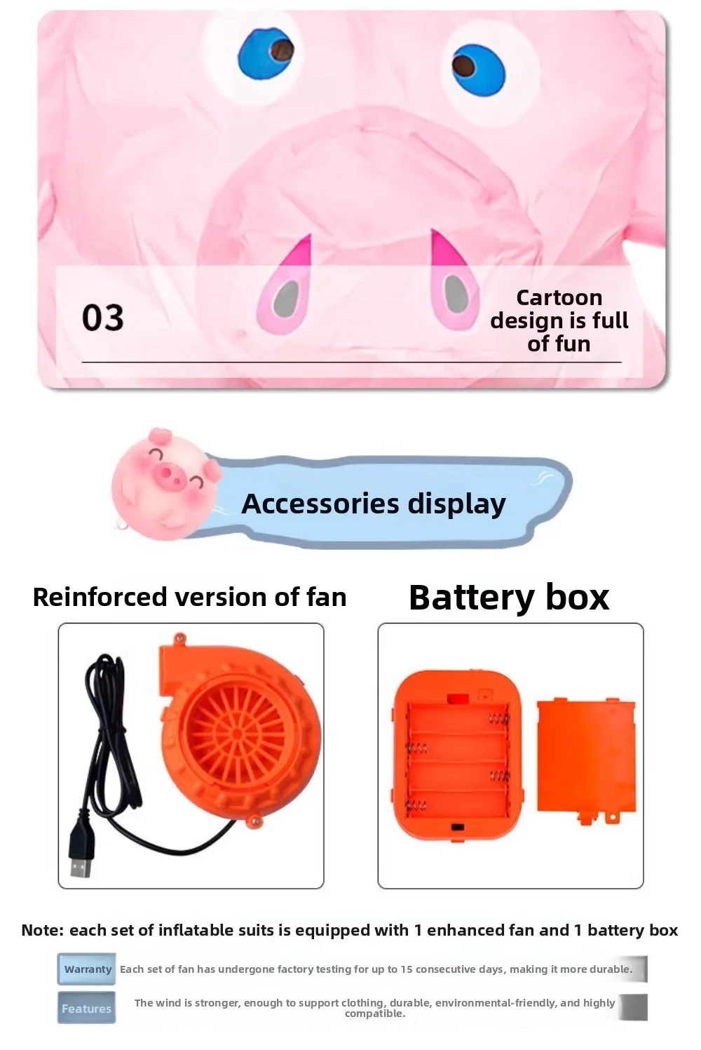 Disfraz inflable de Navidad, marionetas de animales de cerdo, ropa, Cosplay, traje divertido de actuación de fiesta para adultos y niños