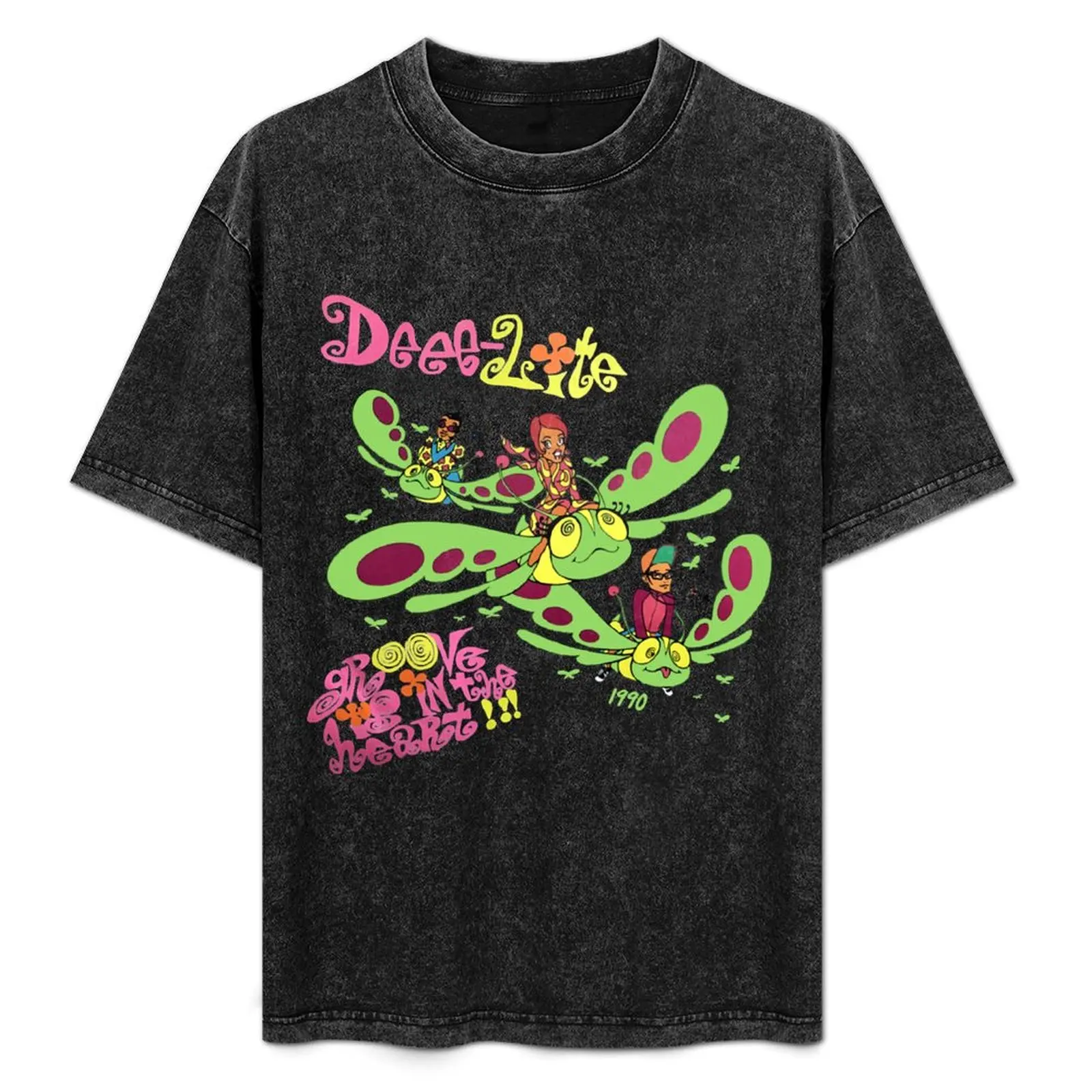 Camiseta Deee lite, camiseta funcional informal de manga corta