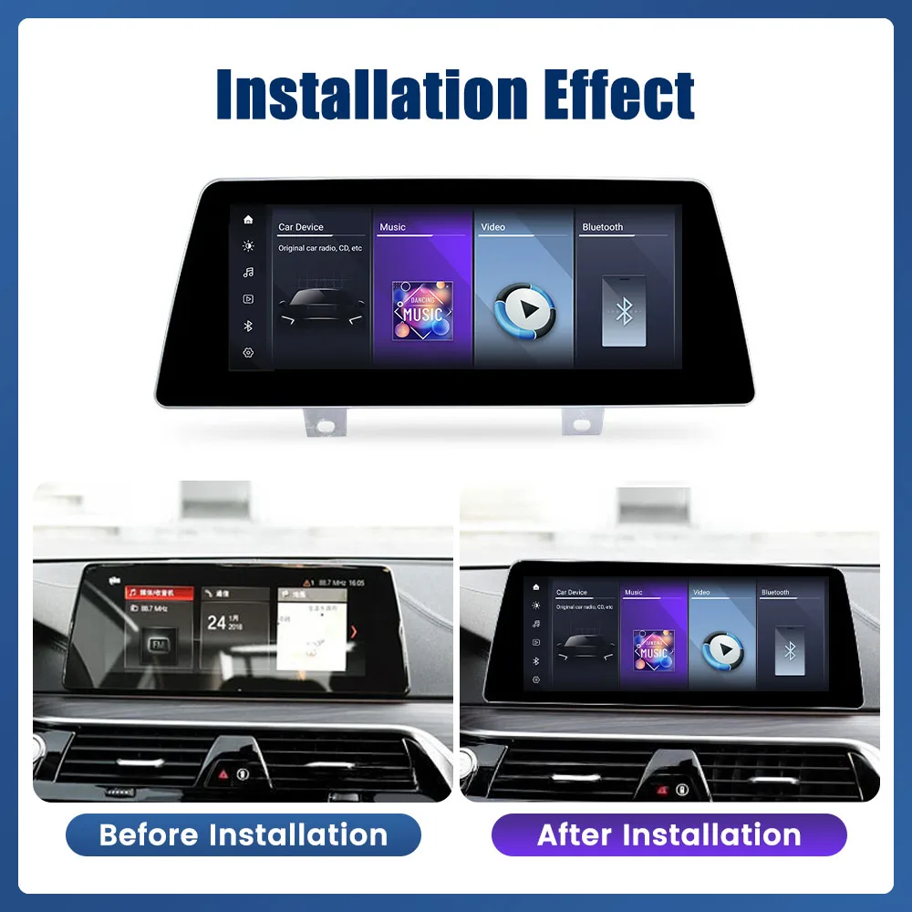10.25 Inch Car Radio For BMW 5 Series 2018-2021 EVO System GPS Navigation Multimedia Display Headunit Video Player Carplay