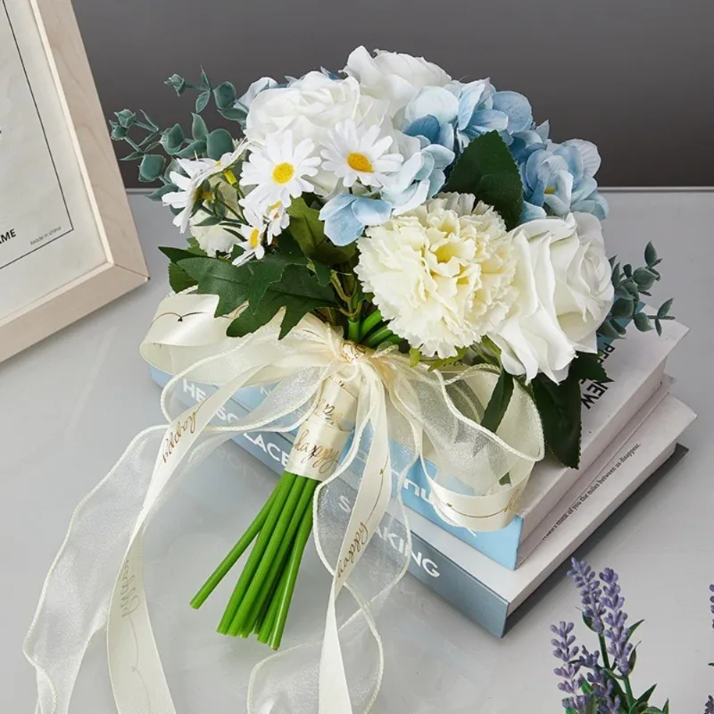 1 PCS Wedding Bridal Bouquet Bridal Bouquet Throwing Wedding Bouquet Anniversary Bridal Gift Party Wedding Party Holding Flowers