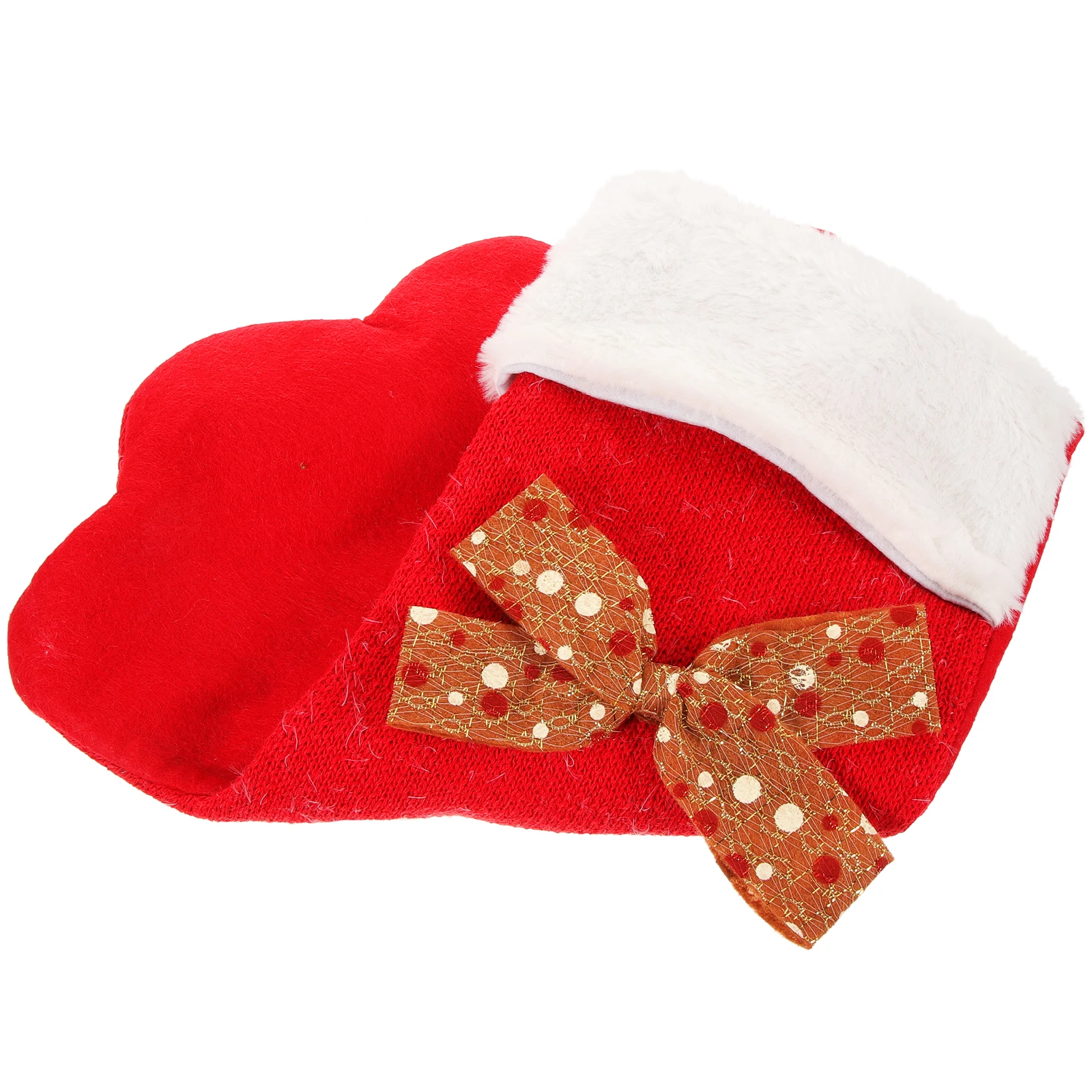 

Adorable Dog Paw Shaped Knit Sock Christmas Tree Ornament Xmas Hanging Stocking Pendant Holiday Decor Gift Bag Party Supplies