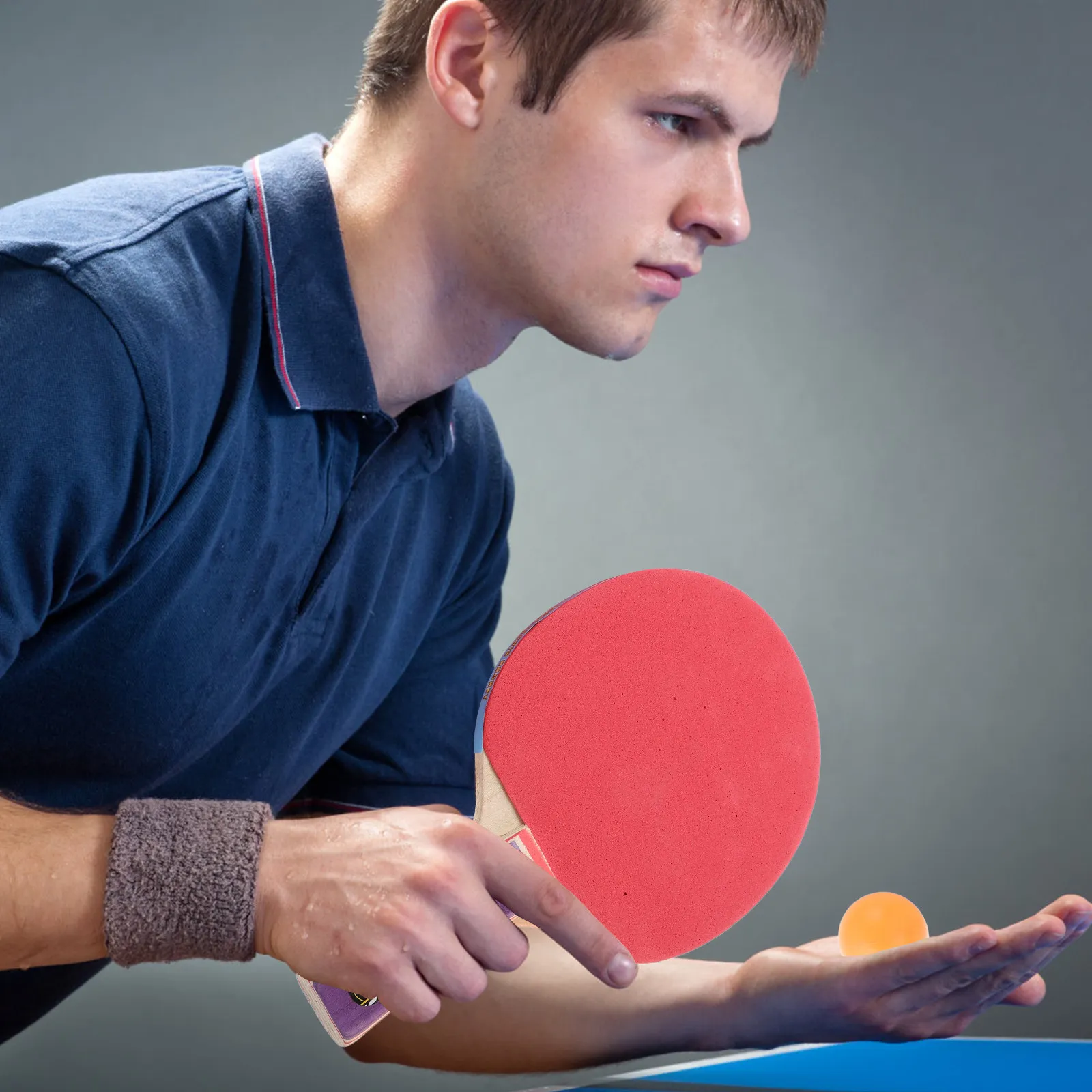

1Set Table Tennis Racket Set Ideal for Teenagers Junior Players Light Handle Type Excellent Bounce Stickiness Smooth