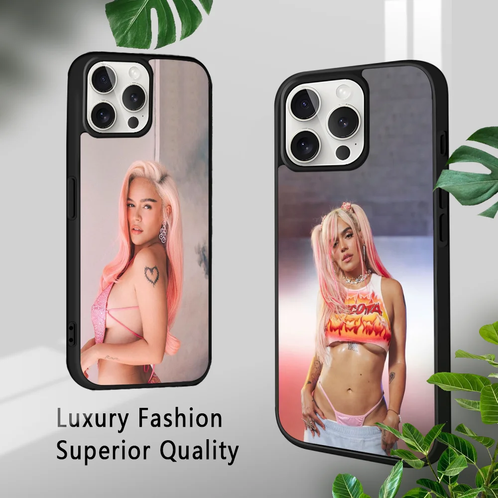 K-Karol G Singer Pretty Phone Case For IPhone 16 15 14 13 12 11 Pro Xs Max Mini Plus Celulares Hard Funda