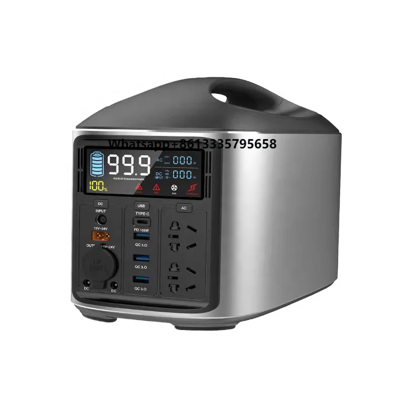 

Outdoor 600W Solar Generator With Expandable Lifepo4 Batteries Super Portable Power Station