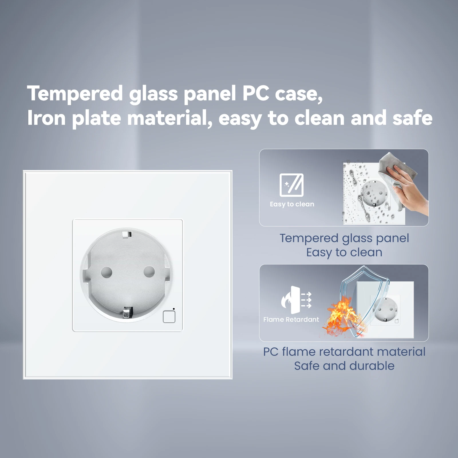 Logen Zigbee Wall Socket Smart Outlet Energy Monitoring Smart Plug Timer Function App Control Work With Tuya Alexa Type-C USB EU