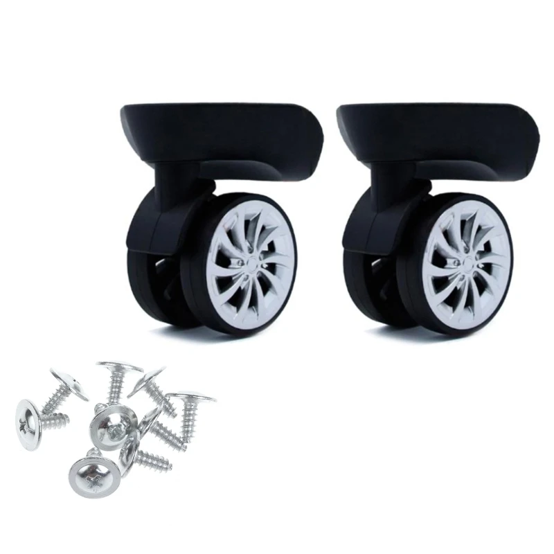 A57 Trolley Case Luggage Wheels Luggage Swivel Left and Right Wheels DIY Suitcase Replacement Parts for Most Suitcases