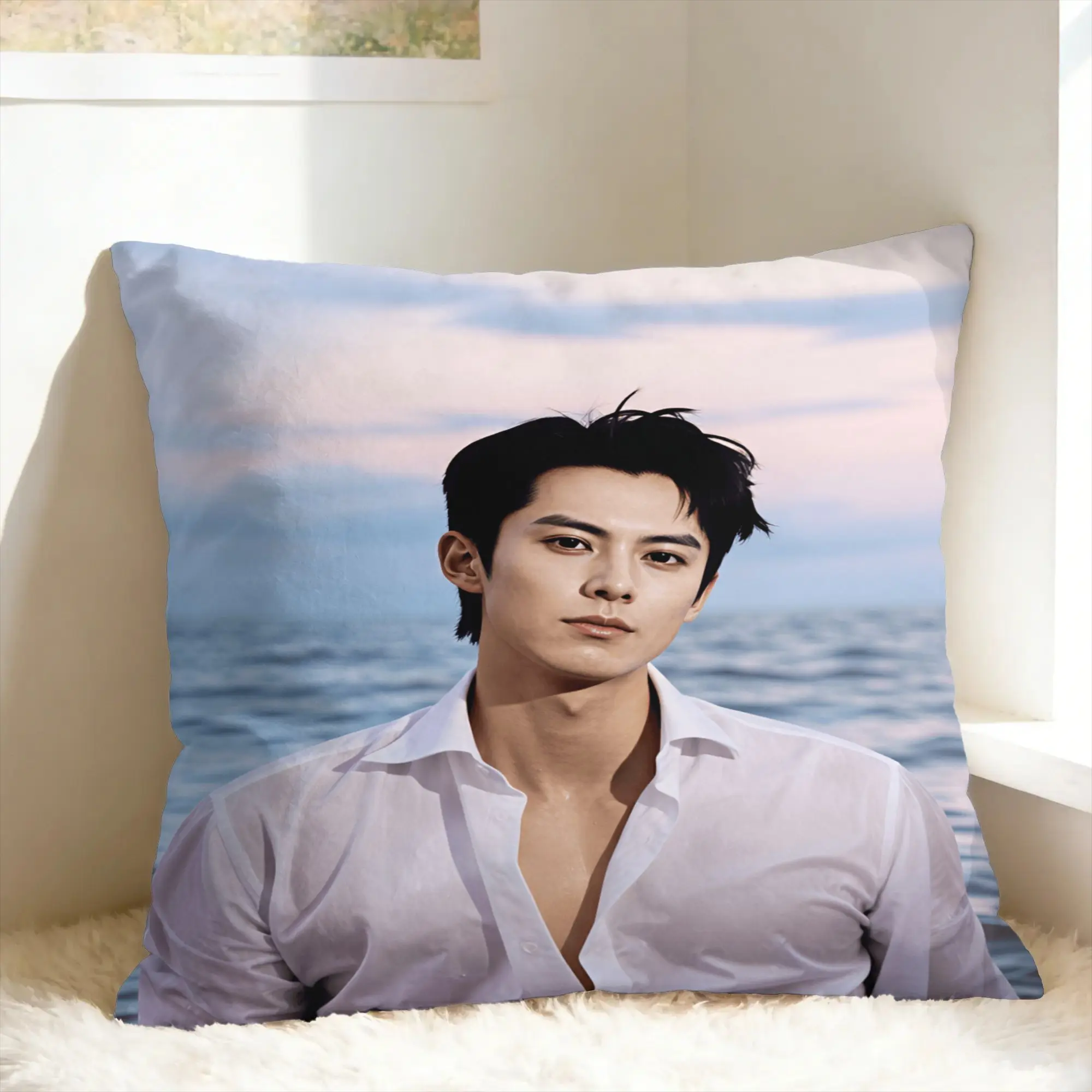 Wang Hedi Dylan Wang Actor Pillow Cover  Funny Pillow Case For Wedding Party Home Decor Soft Pillowcases Gift