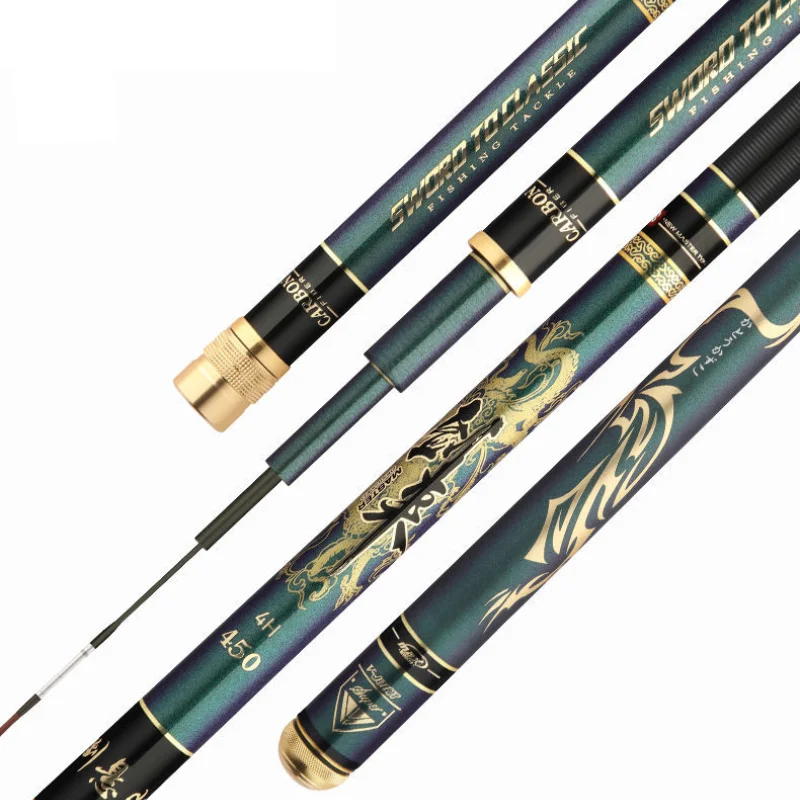 

Ultralight Fishing Rod 3.6-7.2m Power Hand Rod Hand Stick Lure Rod 4H 5H 6H Stream Rod Pole High Carbon Ultralight Fish Cane