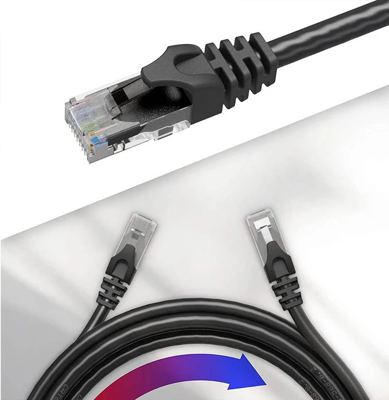 Network Ethernet Cable High Speed Lan Cable RJ45 Patch Cable For Router PC Computer