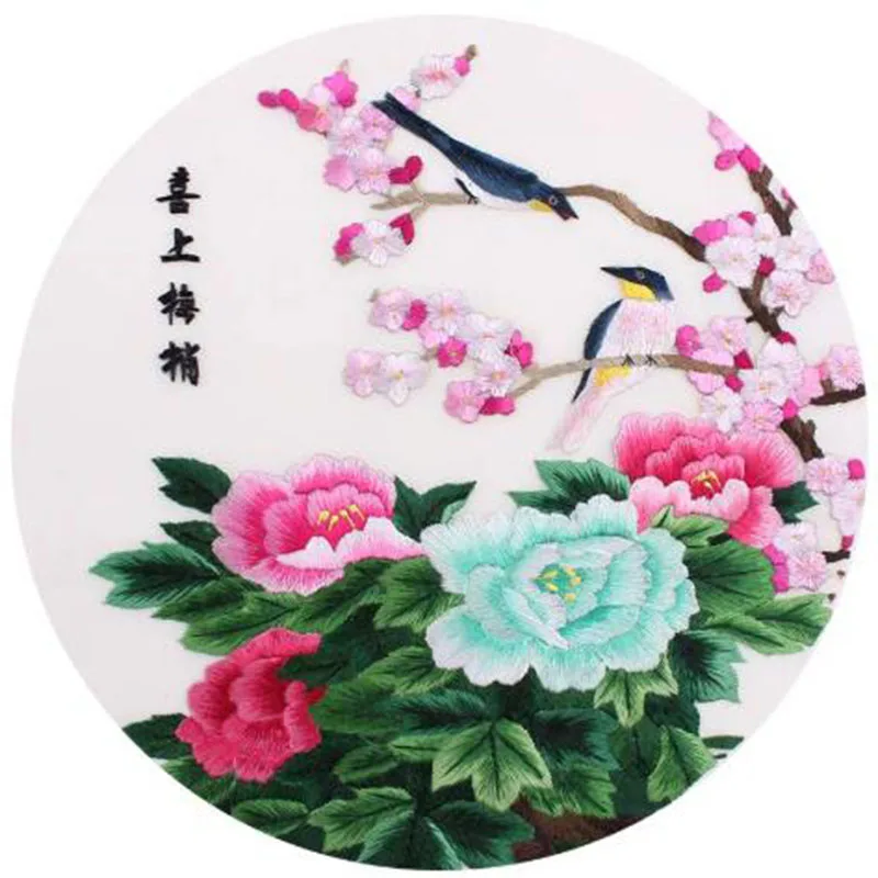 

Double-Sided Su Embroidery Kit Beginner Bird and Flower Pattern Chinese Traditional Handicraft DIY Sewing Supplies