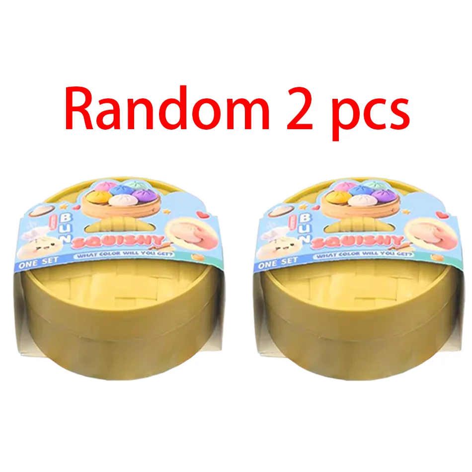 Blind box Kleurrijke Gesimuleerde Dumpling Squishy Ontspannende Angstverlichtende Antistress Gelukverhogende Rebound Knijp-speeltje - afbeelding 1