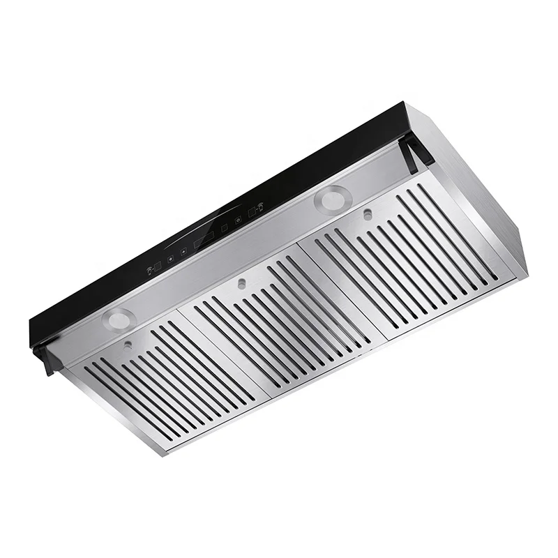 キッチンキャビネット下用ステンレス製壁掛け式レンジフード