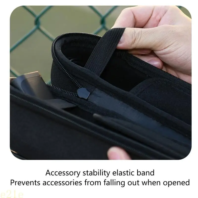 

E21E Portable EVA Case Carrying Storage Bag for Wireless Two Microphones Receiver for Travel Office Home, Case Only