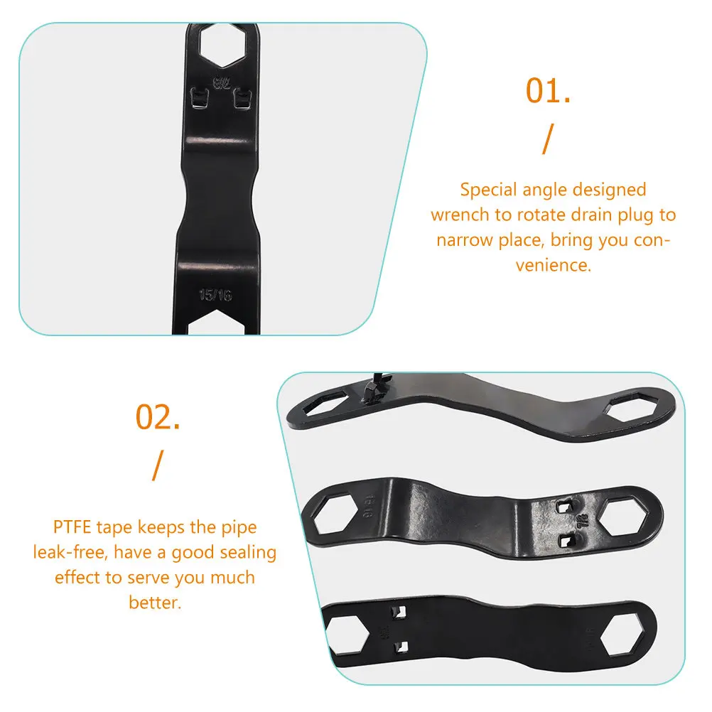 

Набор ключей для сливной пробки водонагревателя для автодомов, профессиональный монтажный комплект с угловым инструментом, герметичная замена уплотнителя