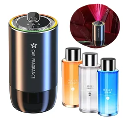 Car Perfume Air Freshener LED Light Starry Projection Light Oil Fragrance Diffuser Distributor USB Rechargeable Aromatherapy