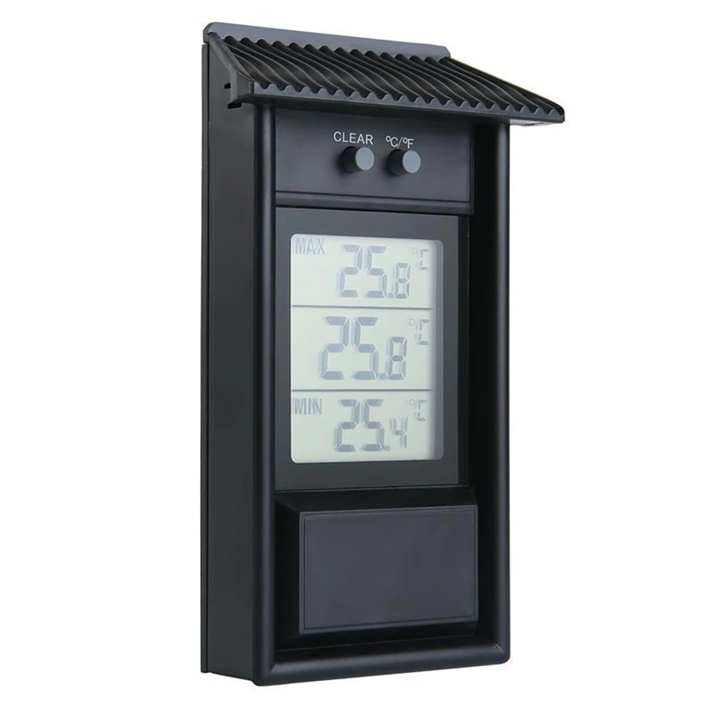 Digital Thermometer for Greenhouse Indoor Outdoor Garden Use with Max Min Tracking and Real Time Temperature Display