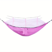 Pink Hammock Double Mosquito Net Portable Leisure Hammock, Suitable for Outdoor Camping Trips and Hikes In Garden Courtyard