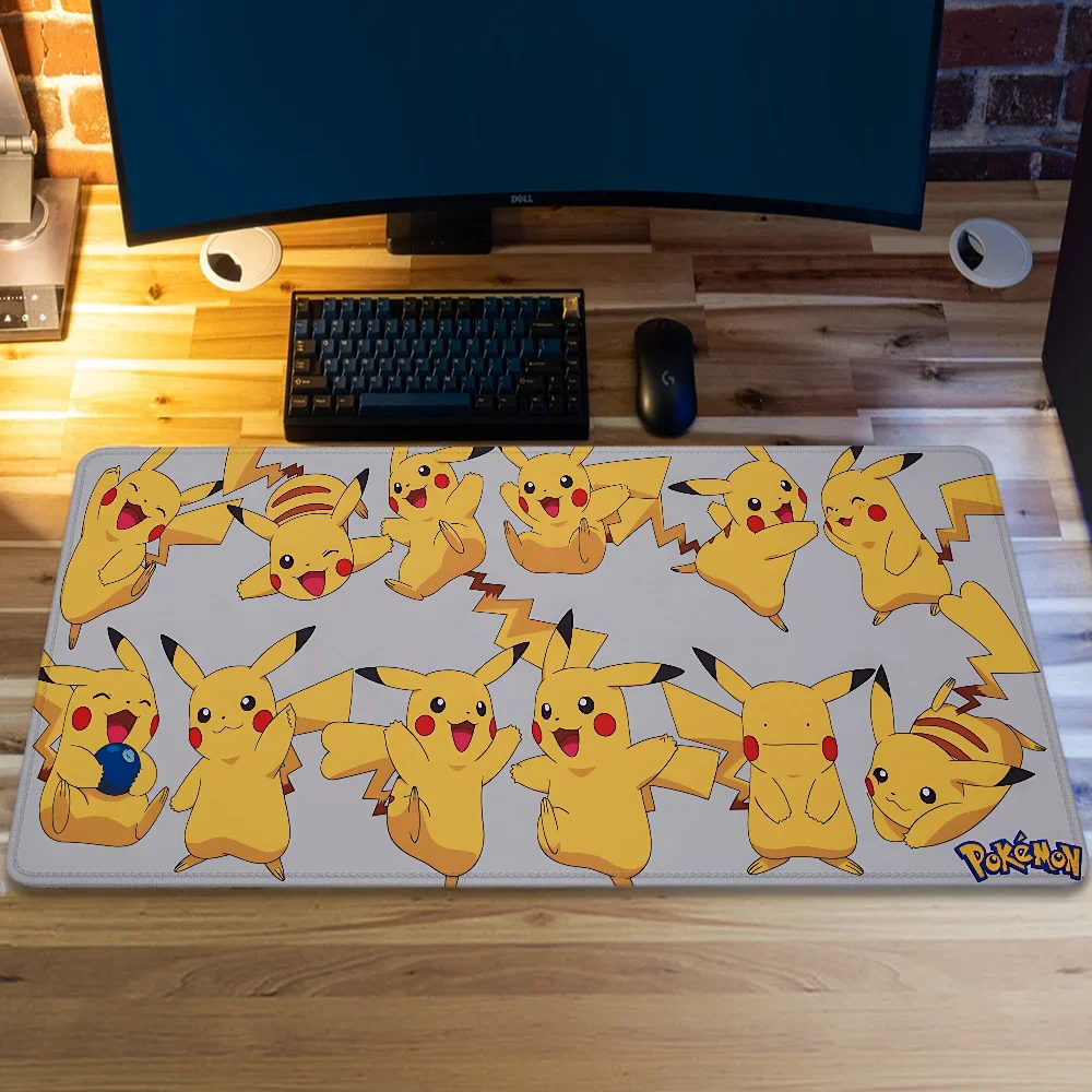 Pokemon Gaming Keyboard Pad Mousepad Gamer Rubber Mat Wireless Mouse for Computer Accessories Deskmat Mausepad Table Pads Mats