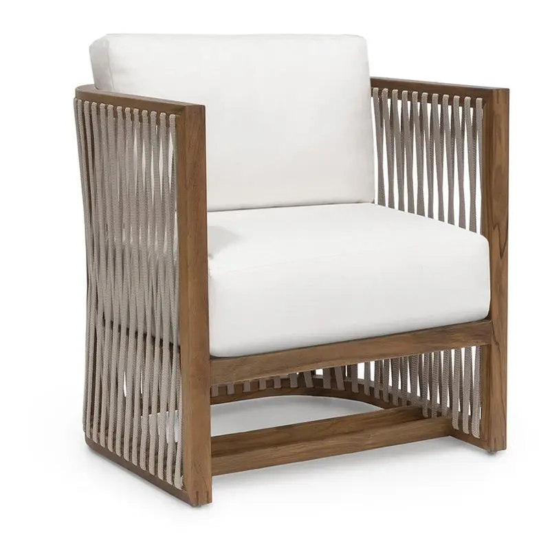 Single sofa chair rattan outdoor bed and breakfast balcony courtyard garden South East Asia retro style creative villa furniture