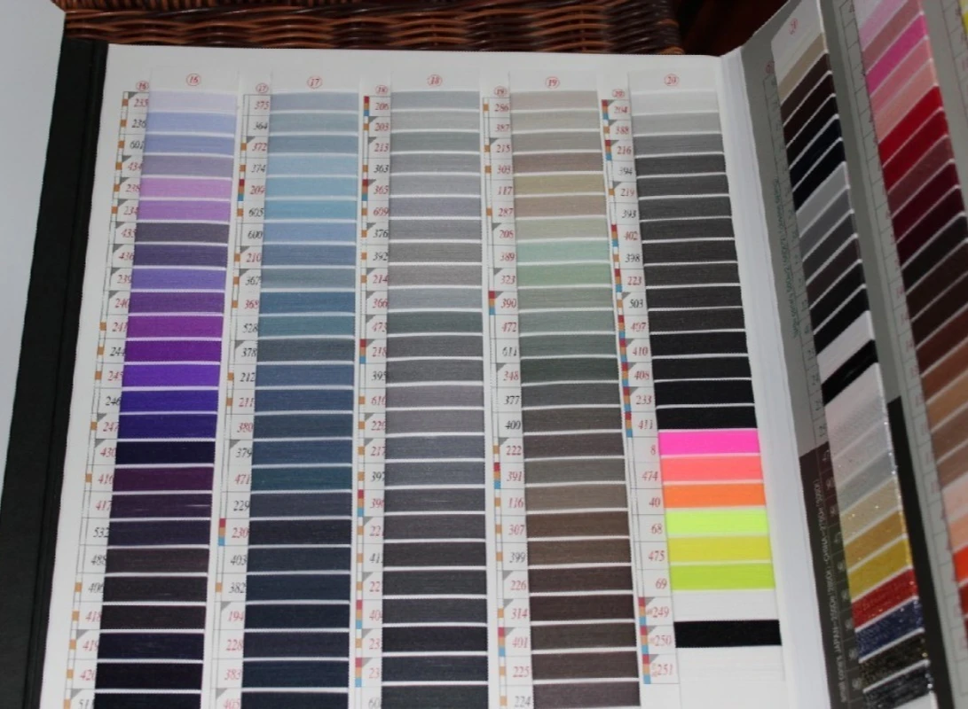 Nylon Fabric Color Card, 8th Edition Japanese Textile Swatch Card for Garment Dyeing