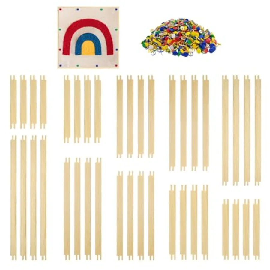 

20 комплектов подрамников для рукоделия с 100 гвоздиками, 10 размеров, 40 шт. деревянных подрамников для холста, для вышивки и вышивки крестом