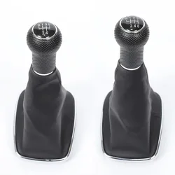 12/23mm 5 6 Speed Car Gear Shift Knob Lever Shifter Gaitor Boot For Volkswagen VW 1999-2004 Golf 4 IV MK4 GTI R32 Bora Jetta MT