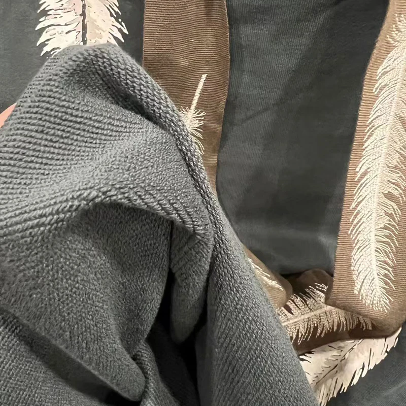 KBQ Hit Color Printing Loose Spliced Lace Up Sweatshirt for Women Hooded Long Sleeve Chic Casual Sweatshirts Female Fashion New