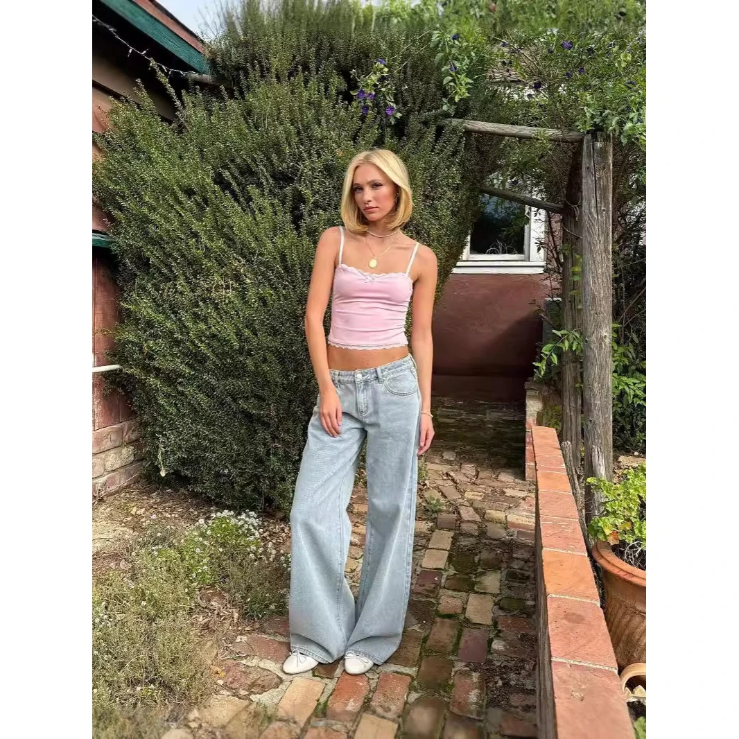 

Удобные повседневные женские прямые джинсовые джинсы с узлом, модные осенне-зимние брюки, дышащие, эластичные