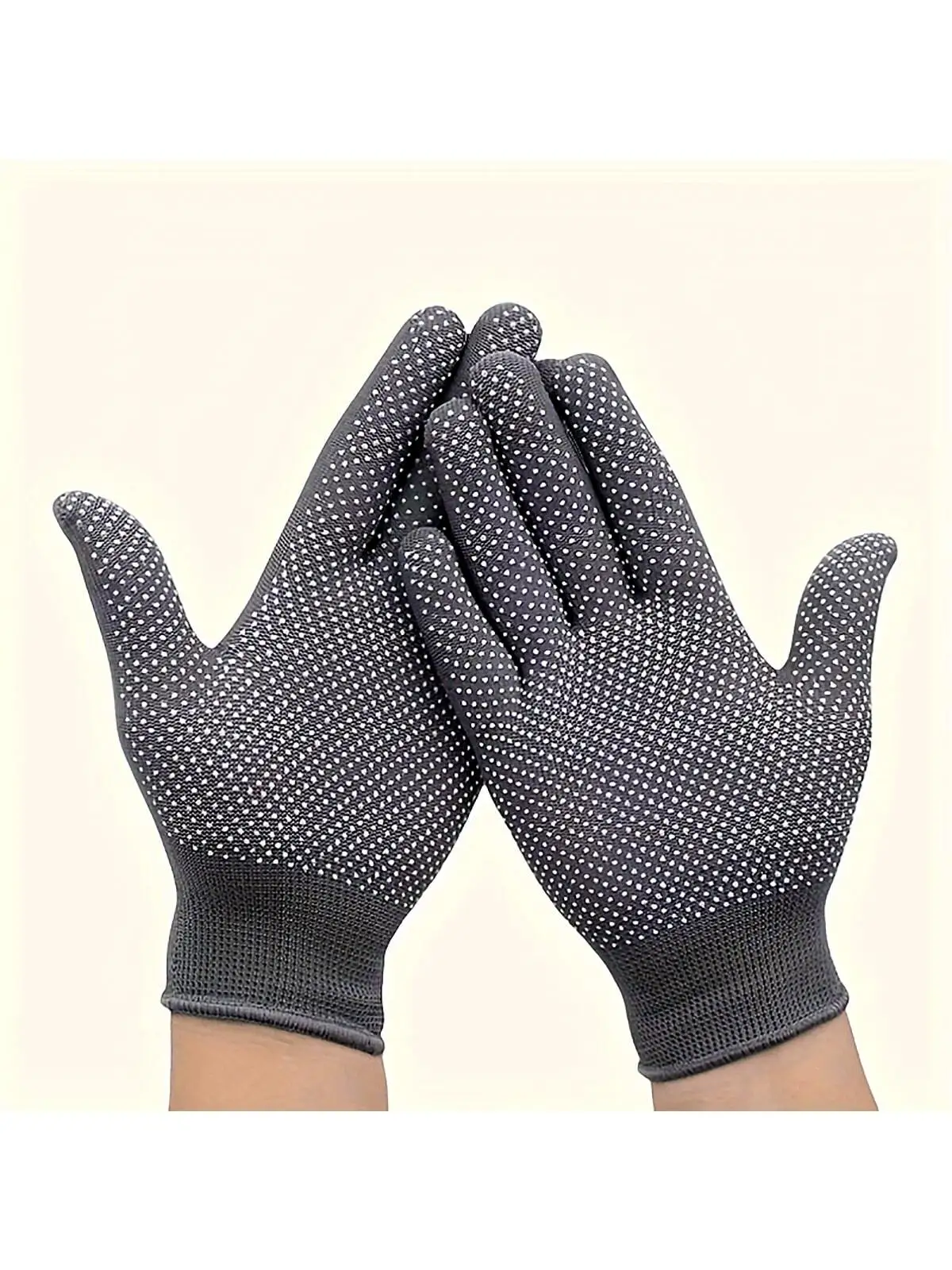 10 Paar/1 Paar Packung rutschfester, strapazierfähiger Arbeitshandschuhe, Unisex, leicht, sonnenschützend, aus atmungsaktivem Nylon, geeignet für Zuhause, Gartenarbeit, Küche, das Heben schwerer