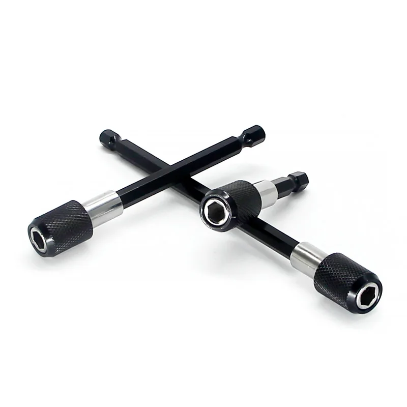 High Quality Bit Set Extensions Quick Change 1/4" 6.35mm Hex Rod Shank Long Handle 60 100 150 mm