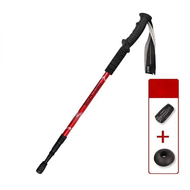 Imagem -03 - Ultraleve Trekking Polos Alumínio Alloy Walking Stick Trail Running Caminhadas Alpenstock Folding para Turismo Ajustável