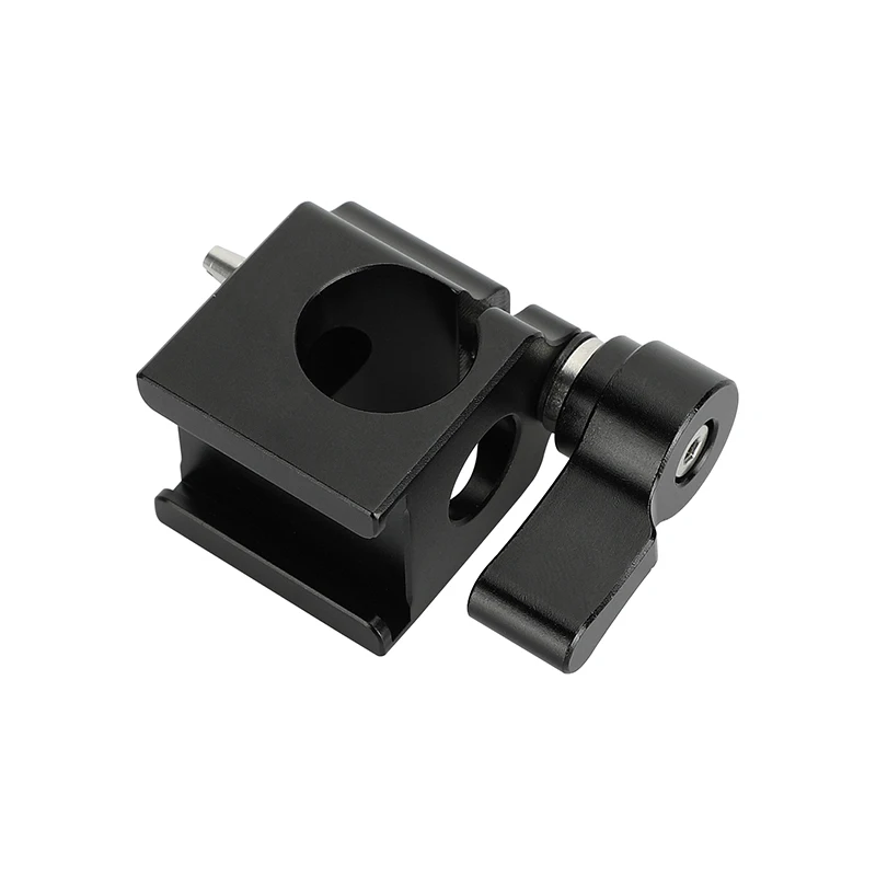 CAMVATE 15mm Single Rod Clamp Bracket with Shoe Mount 1/4